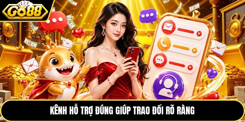 Kênh hỗ trợ đúng giúp trao đổi rõ ràng