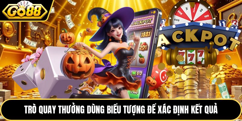 Trò quay thưởng dùng biểu tượng để xác định kết quả