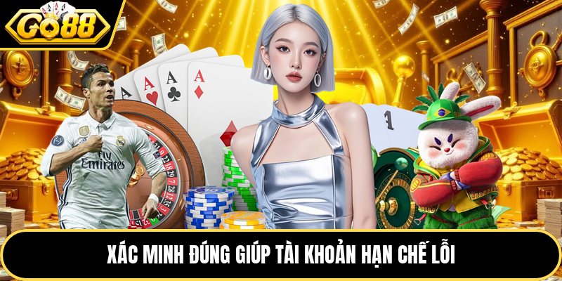 Xác minh đúng giúp tài khoản hạn chế lỗi
